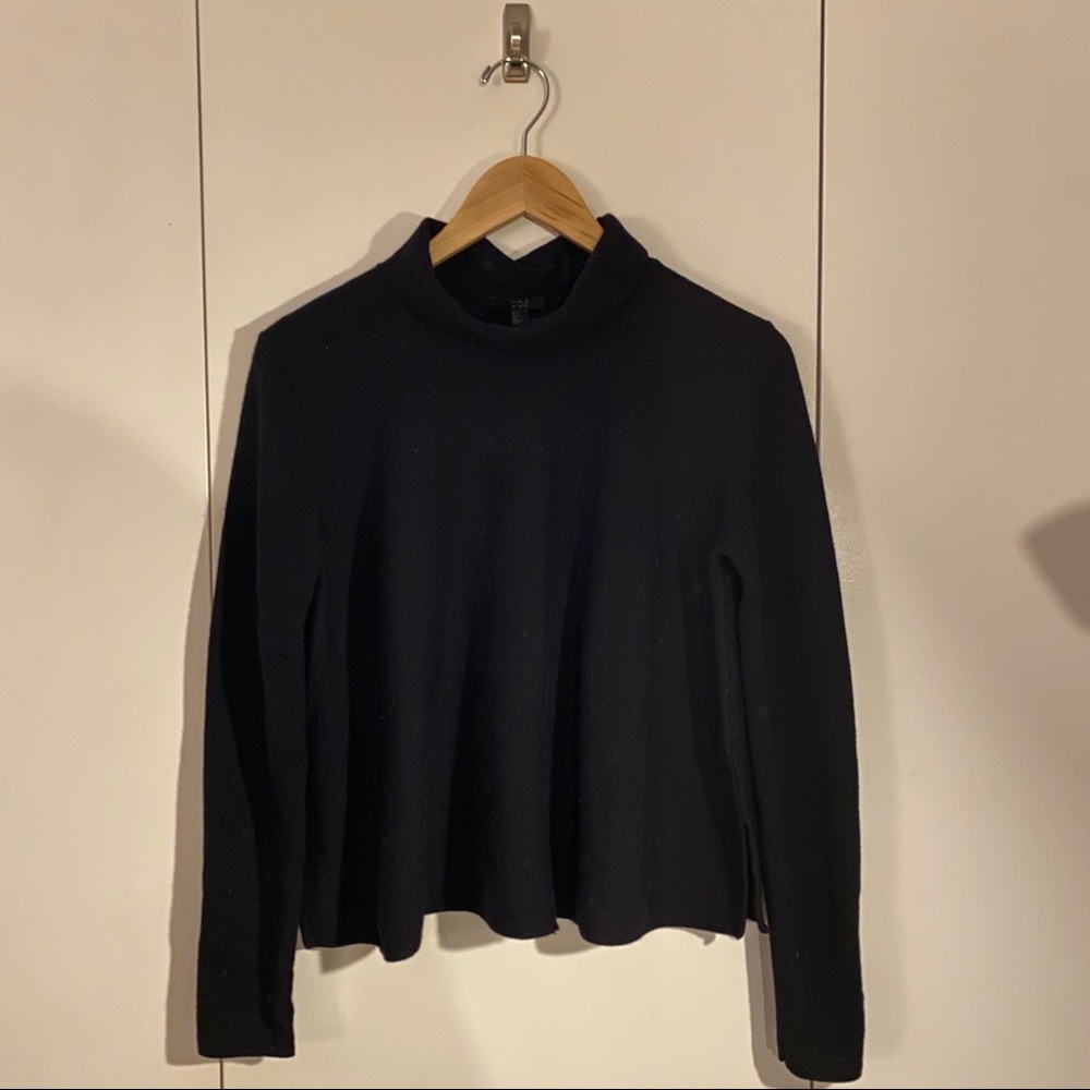COS mock neck sweater